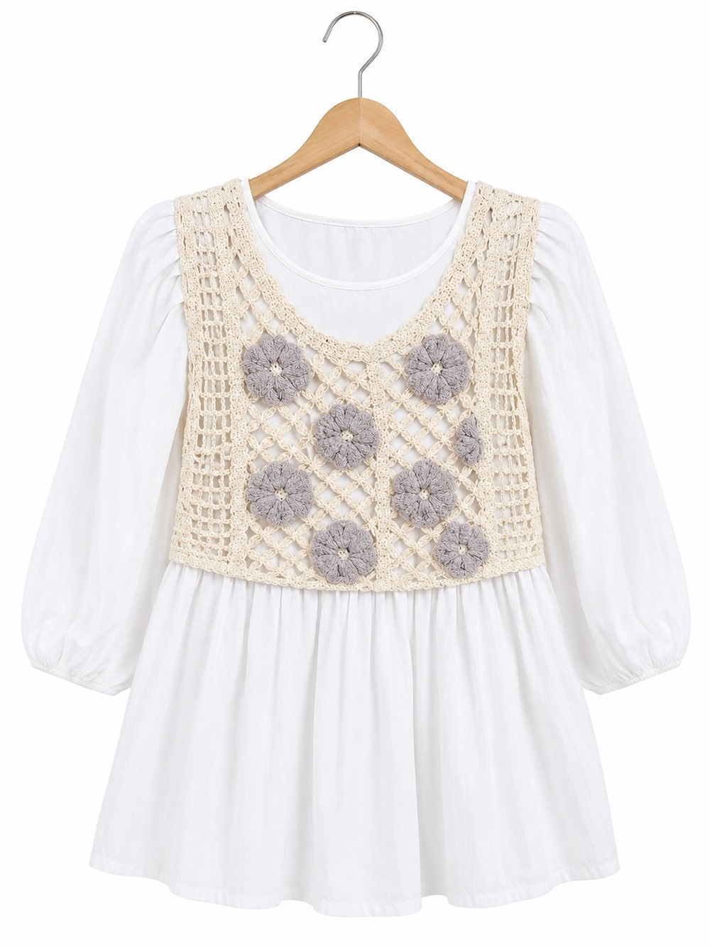 Zara Girls NWT Crochet Floral Overlay Dress Size 11-12 Years 152 cm Boho
